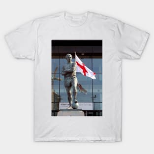 Bobby Moore Statue England Flag Wembley Stadium T-Shirt